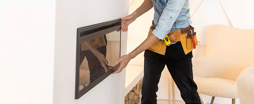 Metal Fireplace Installation in La Palma, California