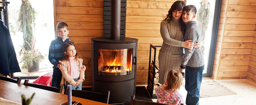 Morso Cast Iron Fireplace Insert Installation in La Palma, California